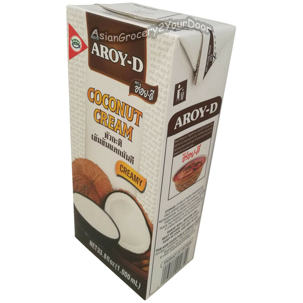 Aroy-D - Coconut Cream - 33.8 fl oz / 1000 ml - Asiangrocery2yourdoor