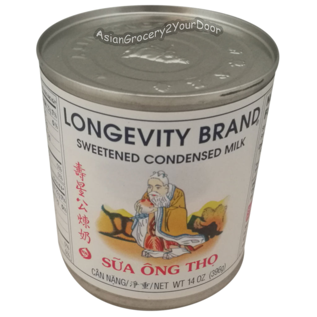 Longevity Brand - Sweetened Condensed Milk - 14 oz / 396 g - Asiangrocery2yourdoor