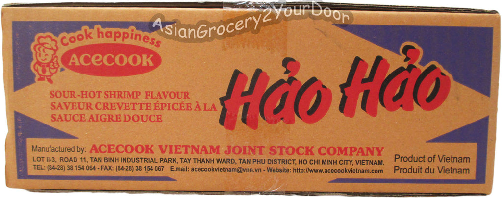 Acecook - Hao Hao Sour-Hot Instant Noodles - 2.7 oz / 77 g - Asiangrocery2yourdoor