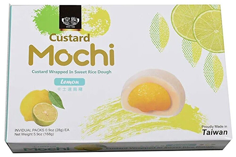 Royal Family Japanese Custard Lemon Mochi 5.9 oz / 168 g ...
