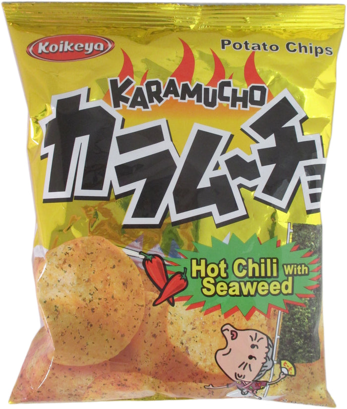 Koikeya - Karamucho - Hot Chili Potato Chips - 2 oz / 57 g - Asiangrocery2yourdoor