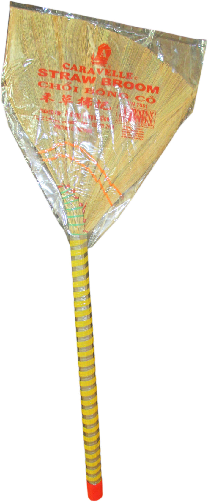Caravelle - Straw Whisk Broom - 12" Head Width / 37" Overall Length - Asiangrocery2yourdoor