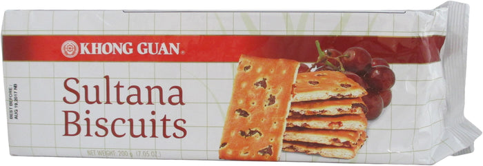 Khong Guan - Sultana Biscuits - 7.05 oz / 200 g - Asiangrocery2yourdoor
