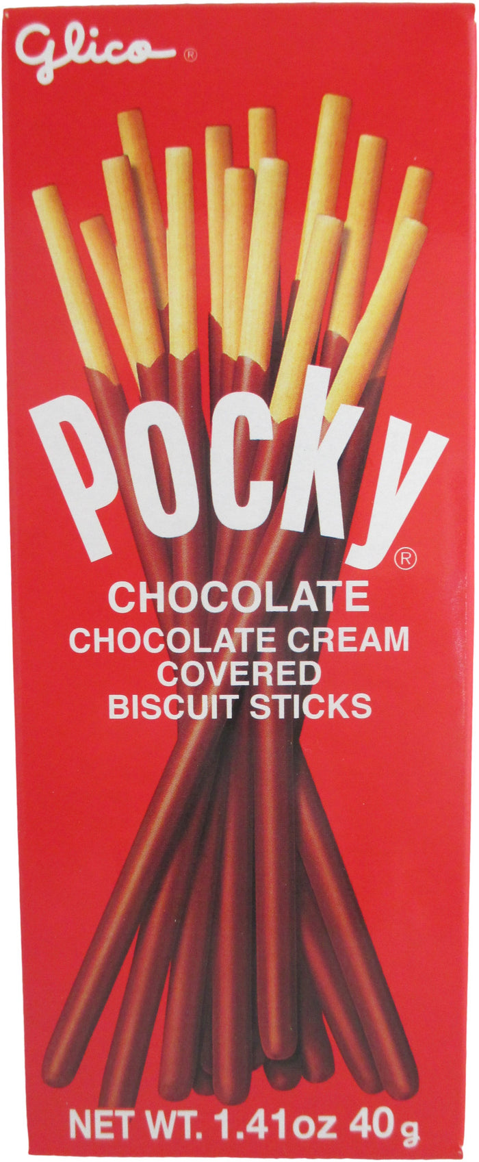 Glico Pocky - Chocolate Cream Covered Biscuit Sticks - 1.41 oz / 40 g - Asiangrocery2yourdoor