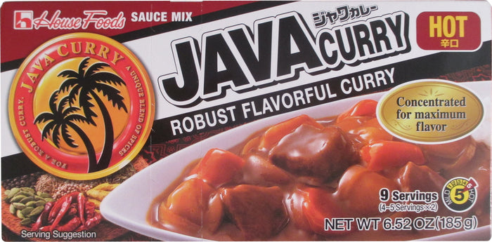 House Foods - Hot Java Curry Sauce Mix - 6.52 oz / 185 g - Asiangrocery2yourdoor