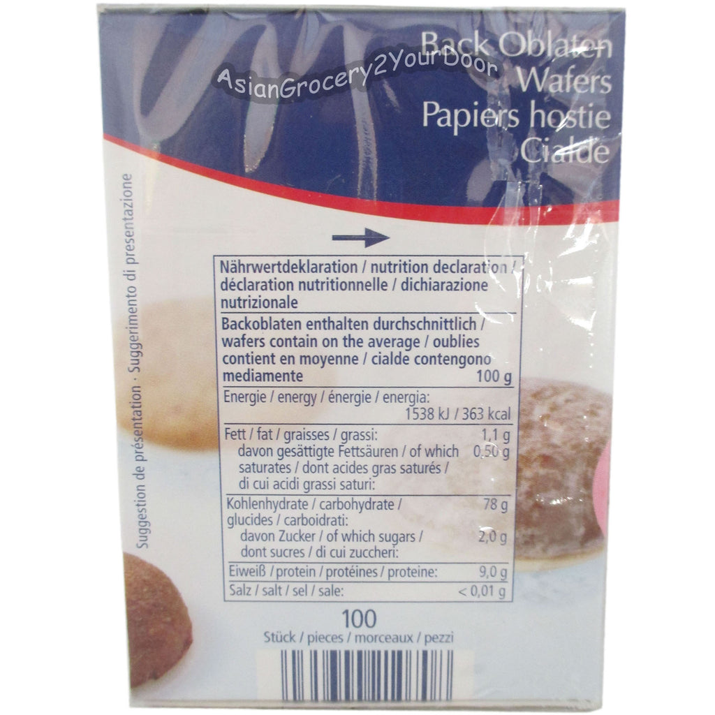 Kuchle - Wafer Papers for Baking - 2.33 oz / 66 g - Asiangrocery2yourdoor
