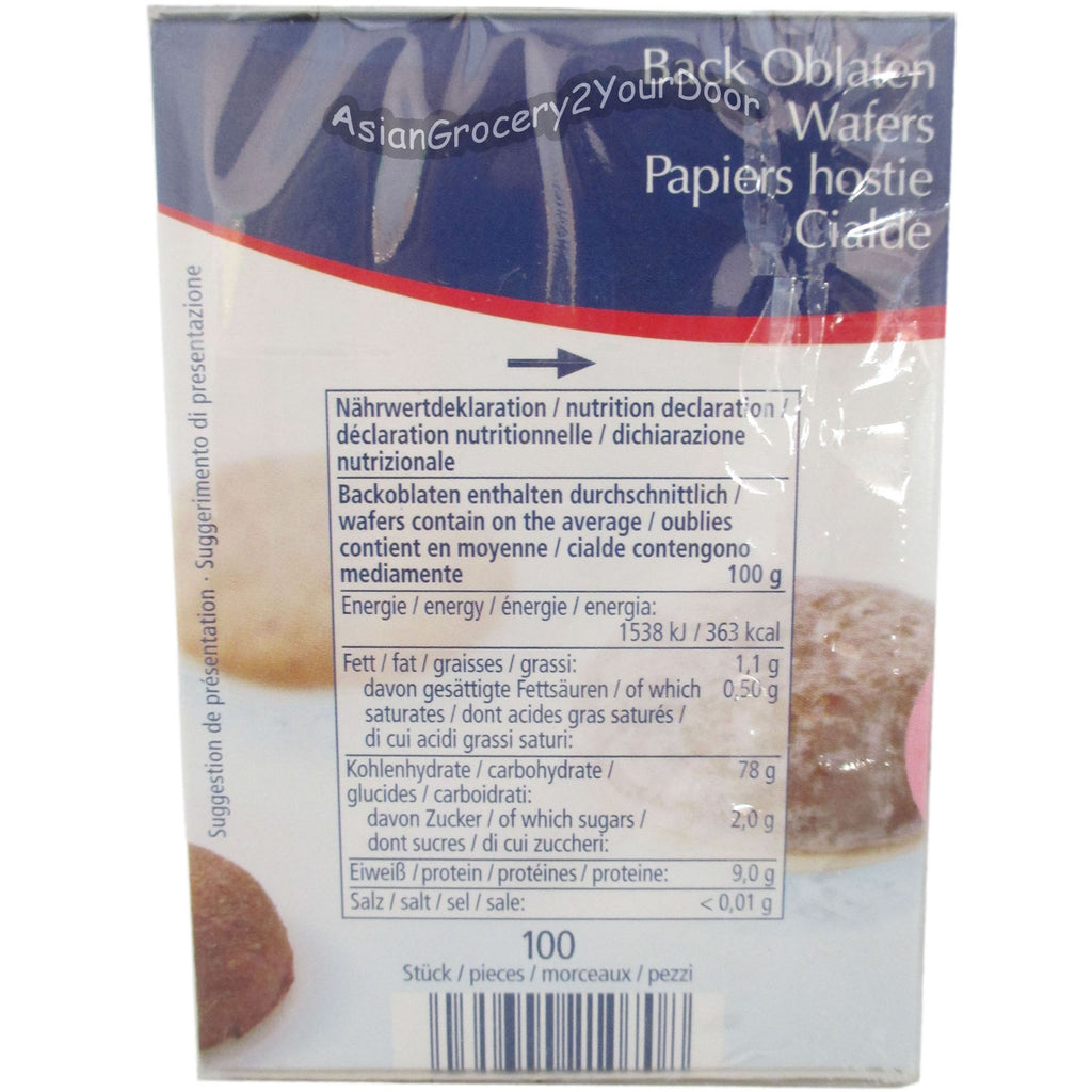 Kuchle - Wafer Papers for Baking - 2.33 oz / 66 g - Asiangrocery2yourdoor