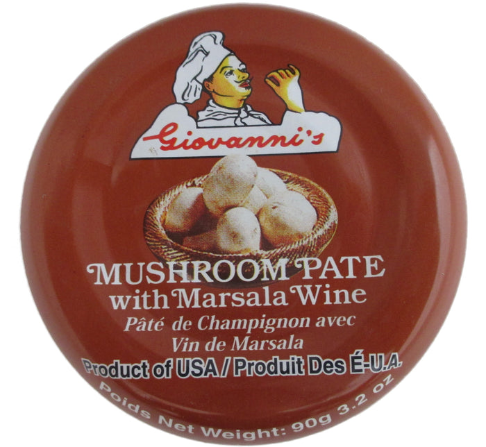 Giovanni's - Mushroom Pate with Marsala Wine - 3.2 oz / 90 g - Asiangrocery2yourdoor